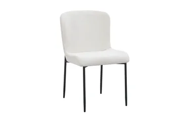 Siena Matgrupp runt 110 cm Rökt Ek med 4 Elsie Matstolar - Rökt ek/Vit - Products - Möbler - Bord & matgrupp - Matgrupp