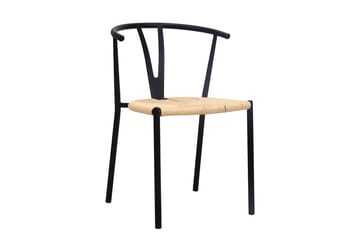 Siena Matgrupp runt 110 cm Svart med 4 Elysia Matstolar - Svart - Products - Möbler - Bord & matgrupp - Matgrupp