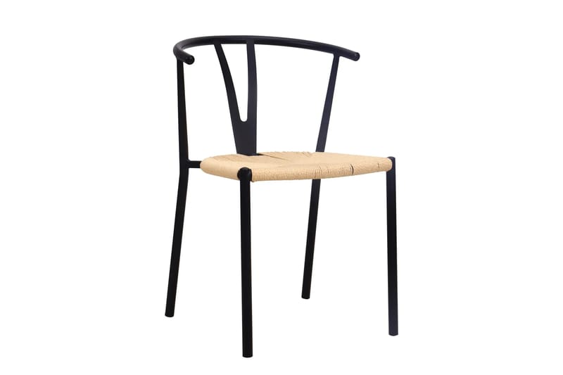Siena Matgrupp runt 150 cm Svart med 6 Elysia Matstolar - Svart - Products - Möbler - Bord & matgrupp - Matgrupp