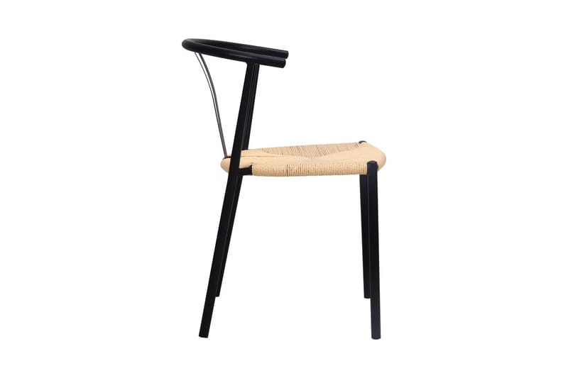 Siena Matgrupp runt 150 cm Svart med 6 Elysia Matstolar - Svart - Products - Möbler - Bord & matgrupp - Matgrupp