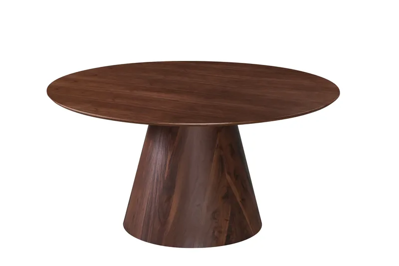 Siena Matgrupp runt 150 cm Valnöt med 6 Elsie Matstolar - Valnöt/Brun - Products - Möbler - Bord & matgrupp - Matgrupp