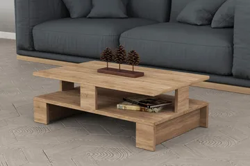 Decorta Soffbord 80 cm med Förvaring Hylla - Ekfärg - Products - Möbler - Bord & matgrupp - Soffbord - Soffbord med förvaring