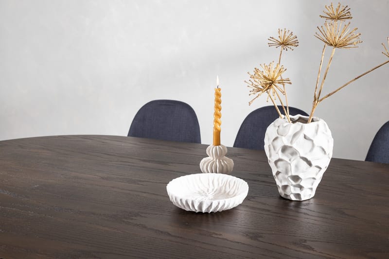 Stone Matgrupp 220 cm Oval med 6 Polar stolar - Svart - Products - Möbler - Bord & matgrupp - Matgrupp