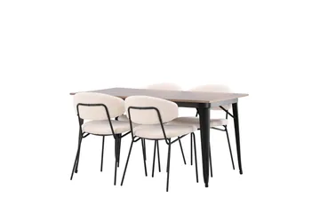 Tempe Matgrupp 140 cm Rektangulär med 4 Chico Stolar - Valnöt - Products - Möbler - Bord & matgrupp - Matgrupp