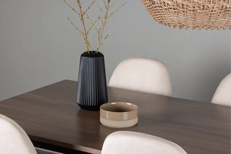 Tempe Matgrupp 140 cm Rektangulär med 4 Polar stolar - Beige - Products - Möbler - Bord & matgrupp - Matgrupp