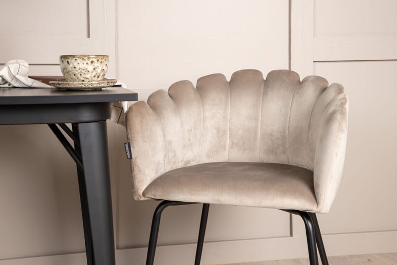 Tempe Matgrupp 80 cm Rektangulär med 2 Limhamn stolar - Beige - Products - Möbler - Bord & matgrupp - Matgrupp