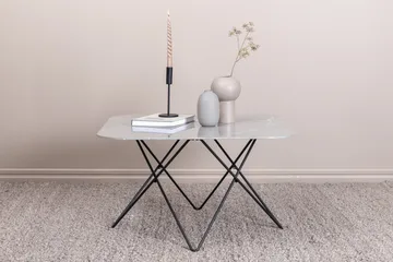 Tristar Soffbord 80 cm - Marmor/Grå/Svart - Products - Möbler - Bord & matgrupp - Soffbord