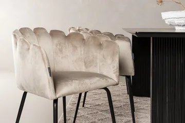 Vail Matgrupp 200 cm Rektangulär med 6 Limhamn stolar - Beige - Products - Möbler - Bord & matgrupp - Matgrupp