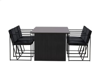 Vail Matgrupp 200 cm Rektangulär med 6 Richmond stolar - Svart - Products - Möbler - Bord & matgrupp - Matgrupp