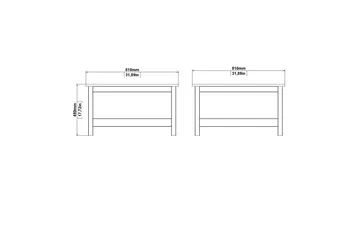 Vallvidera Soffbord 81 cm - Svart - Products - Möbler - Bord & matgrupp - Soffbord