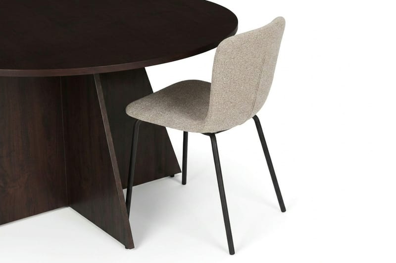 Vera Matgrupp runt 130 cm Rökt Ek med 6 Katy Matstolar - Rökt ek - Products - Möbler - Bord & matgrupp - Matgrupp