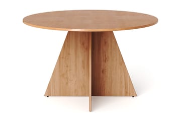 Vera Runt Matbord ø130 cm Fanér - Ek - Products - Möbler - Bord & matgrupp - Matbord & köksbord