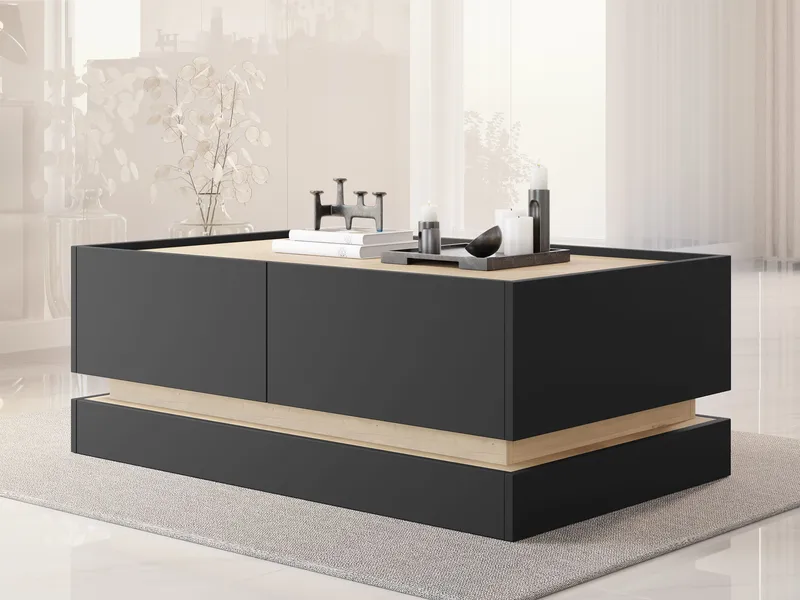 Zelric Soffbord 97 cm - Svart - Products - Möbler - Bord & matgrupp - Soffbord