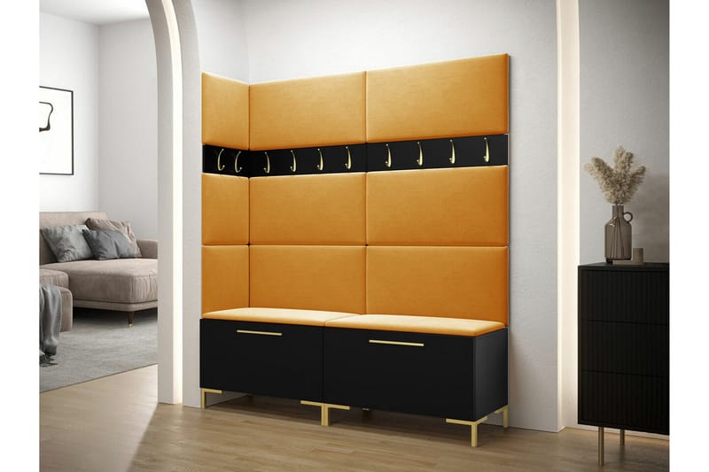 Dunvegan Hallmöbelset 168x46 cm Black - Products - Möbler - Hallmöbler - Möbelset för hall & entre