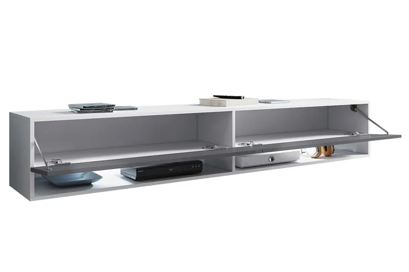 Brya Tv-skåp 180 cm - Vit/Natur - Products - Möbler - TV- & Mediamöbler - TV bänk & mediabänk