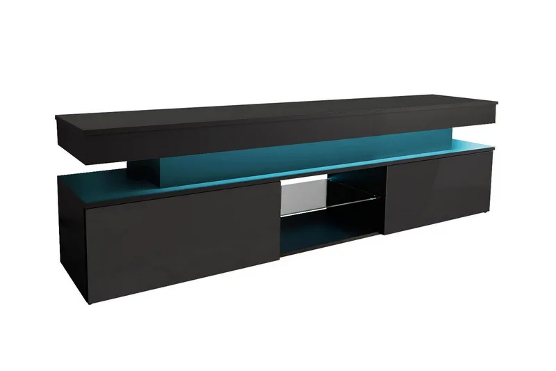 Glenndale Tv-skåp 190 cm, Svart