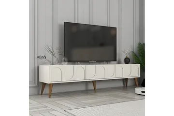 Hazim Tv-bänk 180 cm - Cream/Valnöt - Products - Möbler - TV- & Mediamöbler - TV bänk & mediabänk