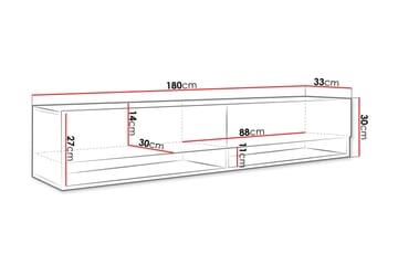 Kanak Tv-bänk 180 cm - Beige - Products - Möbler - TV- & Mediamöbler - TV bänk & mediabänk