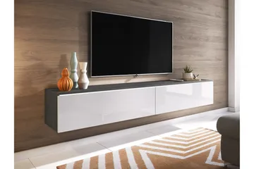 Kanak Tv-bänk 180 cm - Mörkgrå/Vit - Products - Möbler - TV- & Mediamöbler - TV bänk & mediabänk