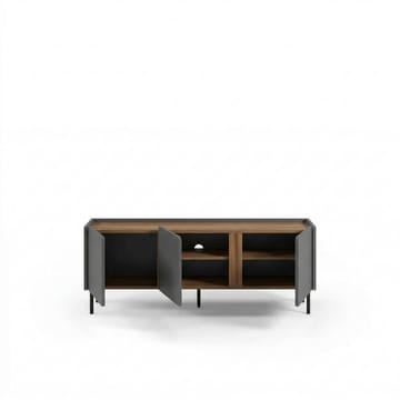 Lomar TV-bänk 140x53,9x35,5 cm - Antracit, naturlig ek, svart - Products - Möbler - TV- & Mediamöbler - TV bänk & mediabänk