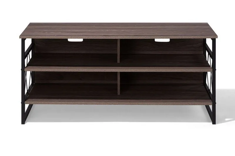 Melnychuk TV-Bänk 120 cm - Mörkbrun - Products - Möbler - TV- & Mediamöbler - TV bänk & mediabänk