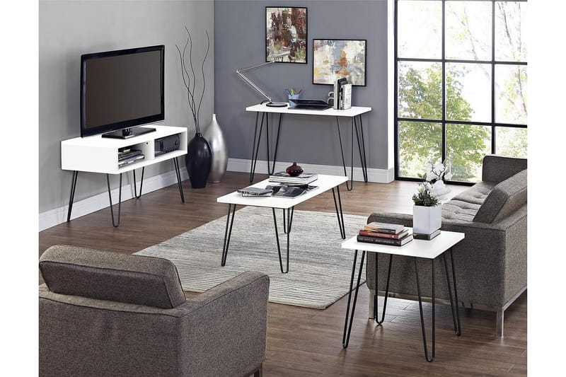 Owen TV-bänk 107x50 cm Vit - Dorel Home - Products - Möbler - TV- & Mediamöbler - TV bänk & mediabänk