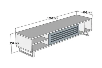Rinorea Tv-bänk 160x35 cm - Brun - Products - Möbler - TV- & Mediamöbler - TV bänk & mediabänk