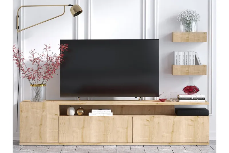 Sinox Tv-bänk 180 cm - Natur/Vit - Products - Möbler - TV- & Mediamöbler - TV bänk & mediabänk
