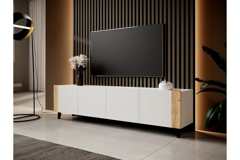 Strontian Tv-skåp 201 cm Scandinavian Choice White - Products - Möbler - TV- & Mediamöbler - TV-skåp