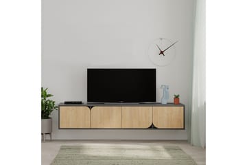 Spark 180 Tv-bänk 180x35,6 cm Svart/Brun - Hanah Home - Products - Möbler - TV- & Mediamöbler - TV bänk & mediabänk