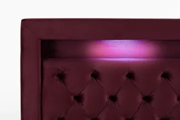 Alessia Förvaringssäng med LED-belysning 160x200 - Röd - Products - Möbler - Säng - Säng med förvaring