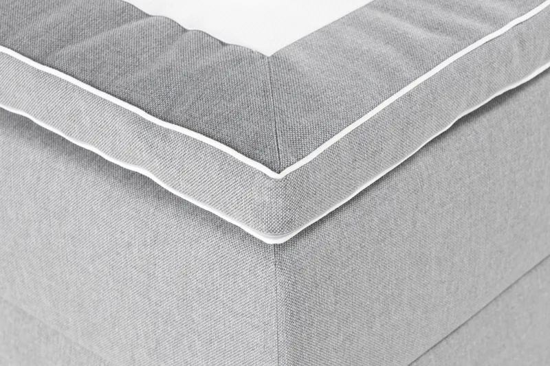 Alessia Komplett Sängpaket med Förvaring LED-belysning 180x200 cm - Grå - Products - Möbler - Säng - Säng med förvaring