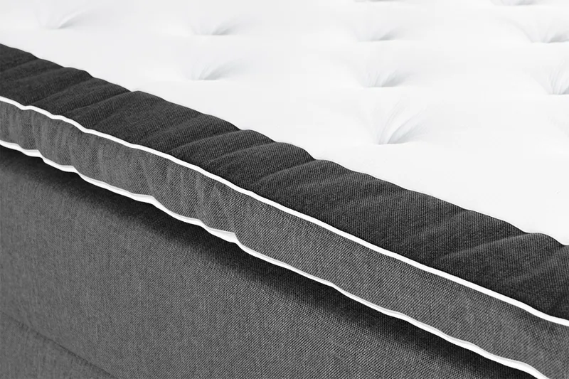 Alessia Komplett Sängpaket med Förvaring LED-belysning 180x200 cm - Svart - Products - Möbler - Säng - Säng med förvaring
