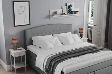 Belda Kontinentalsäng 180x200Medium - Grå - Products - Möbler - Säng - Kontinentalsäng