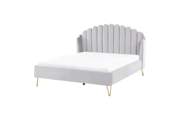 Benicio Sängram 160x200 cm - Grå/Guld - Products - Möbler - Säng - Sängram & sängstomme