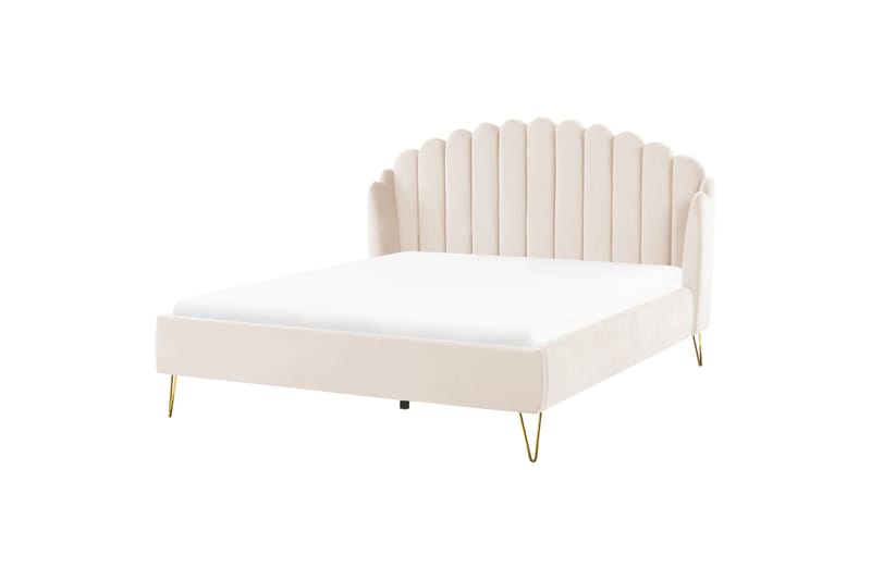 Benicio Sängram 180x200 cm - Beige/Guld - Products - Möbler - Säng - Sängram & sängstomme