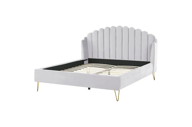 Benicio Sängram 180x200 cm, Grå/Guld