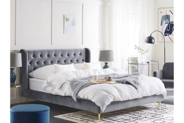 Bernie Sängram 160x200 cm - Grå/Guld - Products - Möbler - Säng - Sängram & sängstomme