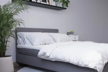 Billingen Komplett Sängpaket 90x200 cm - Grå - Products - Möbler - Säng - Kontinentalsäng