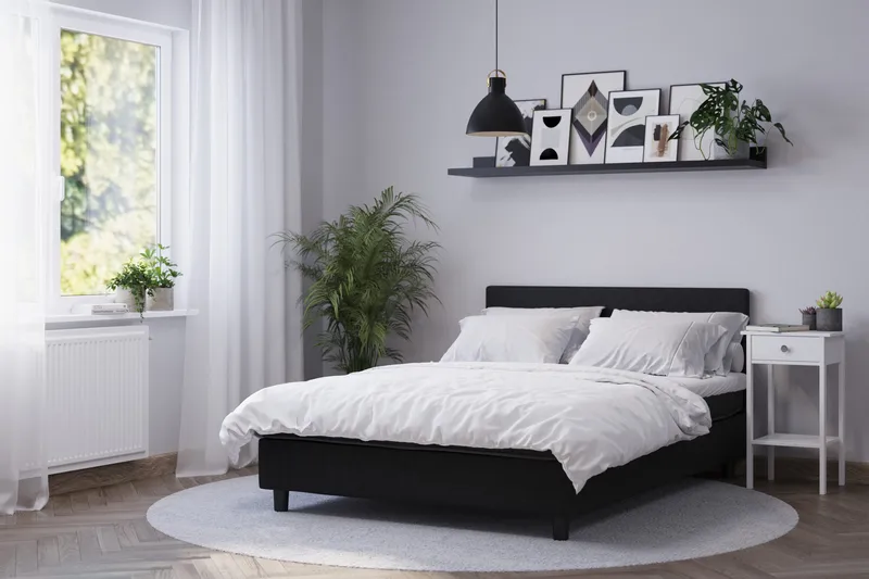 Billingen Kontinentalsäng 120x200 cm - Svart - Products - Möbler - Säng - Kontinentalsäng