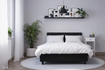 Billingen Kontinentalsäng 140x200 cm - Svart - Products - Möbler - Säng - Kontinentalsäng