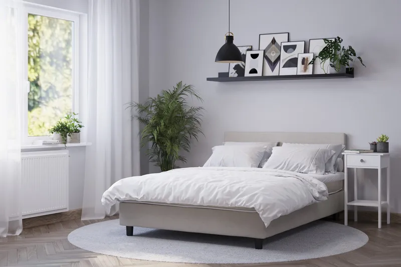 Billingen Kontinentalsäng 160x200 cm - Beige - Products - Möbler - Säng - Kontinentalsäng