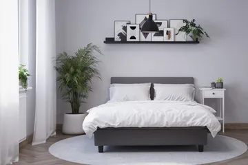 Billingen Kontinentalsäng 180x200 cm - Grå - Products - Möbler - Säng - Kontinentalsäng