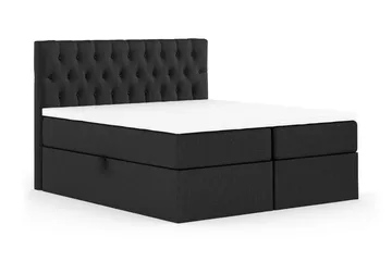 Boxy Komplett Sängpaket Box Bed 160x200 cm - Svart/Grå - Products - Möbler - Säng - Säng med förvaring