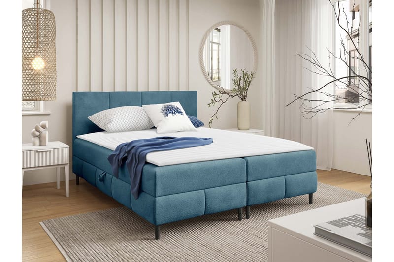 Celestine Förvaringssäng 120x200 cm - Beige/Grå - Products - Möbler - Säng - Komplett sängpaket