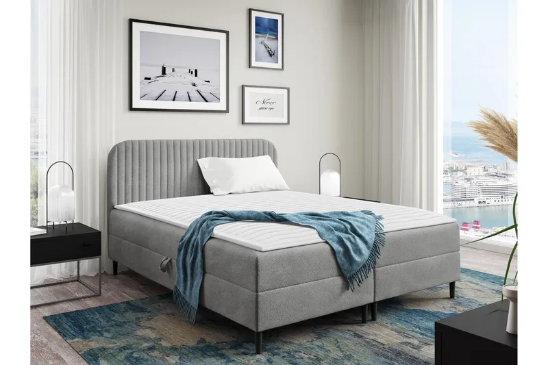 Celestine Förvaringssäng 120x200 cm, Grå