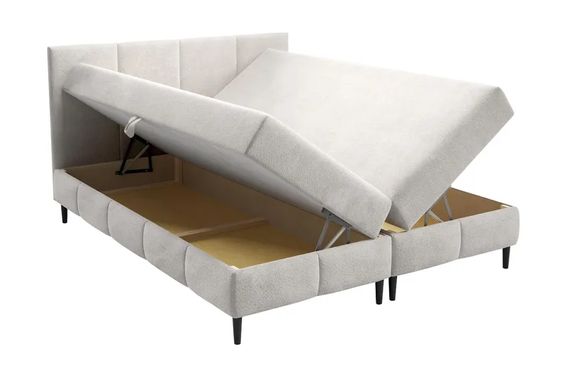 Celestine Förvaringssäng 140x200 cm - Beige/Grå - Products - Möbler - Säng - Komplett sängpaket
