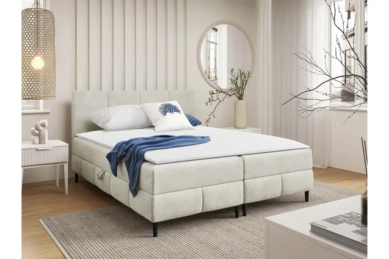Celestine Förvaringssäng 160x200 cm, Vit