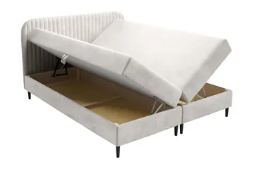 Celestine Förvaringssäng 180x200 cm - Svart/Vit - Products - Möbler - Säng - Komplett sängpaket