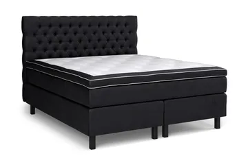 Celine Kontinentalsäng 160x200cm - Svart/Sammet - Products - Möbler - Säng - Kontinentalsäng
